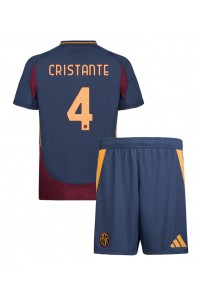 AS Roma Bryan Cristante #4 Babytruitje 3e tenue Kind 2024-25 Korte Mouw (+ Korte broeken)